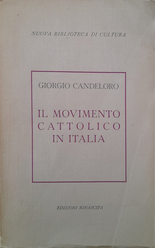 Il movimento cattolico in Italia - copertina