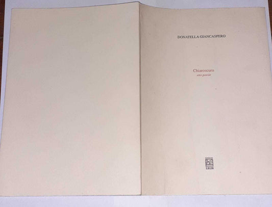Chiaroscuro otto poesie - copertina