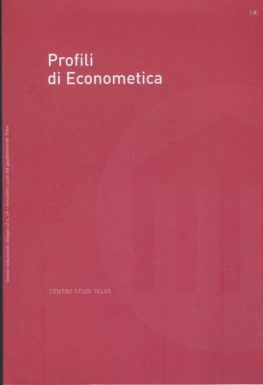 Profili di econometica - copertina