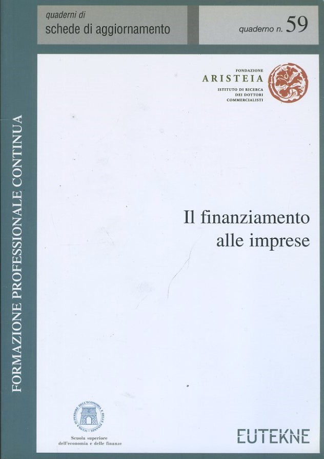 Il finanziamento alle imprese - copertina