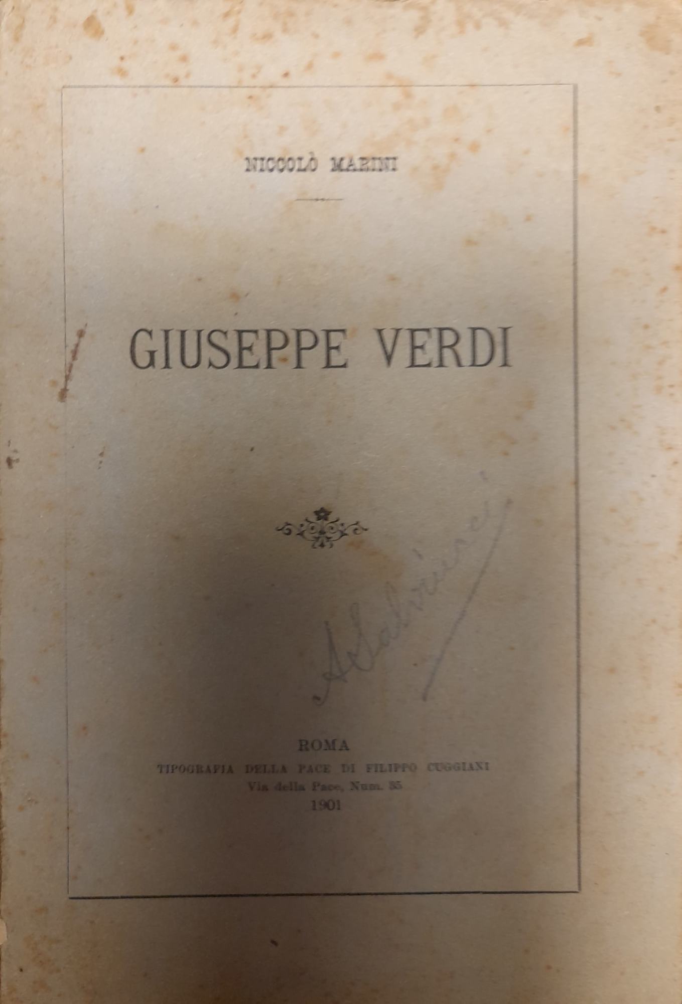 Giuseppe Verdi - copertina