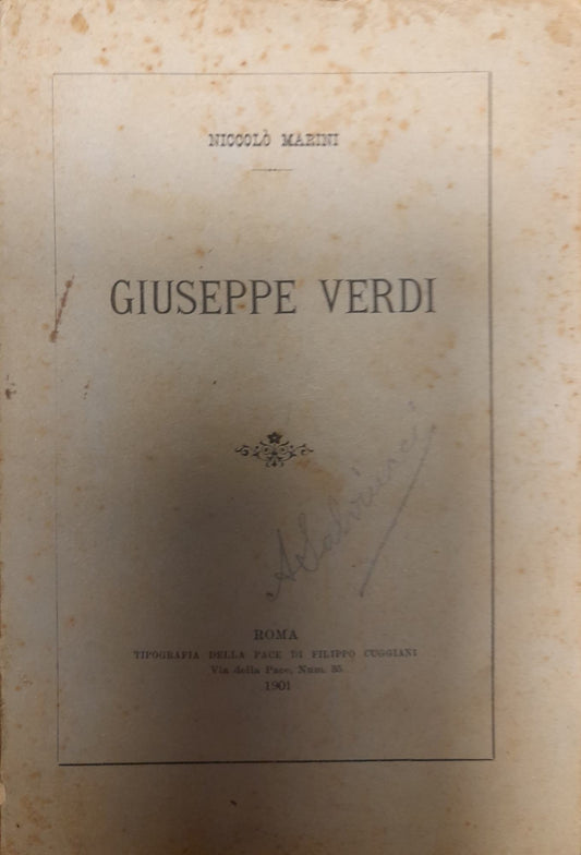 Giuseppe Verdi - copertina