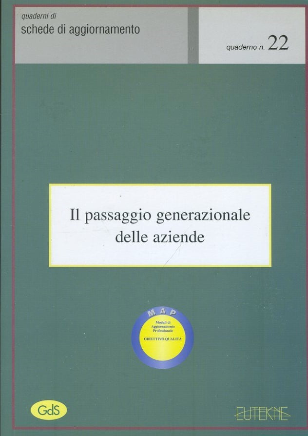 Il passaggio generazionale delle aziende - copertina