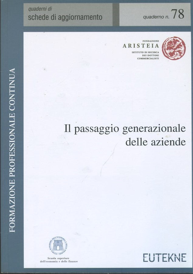 Il passaggio generazionale delle aziende - copertina