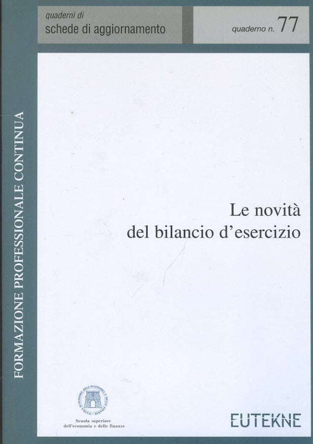 Le novità del bilancio d'esercizio - copertina
