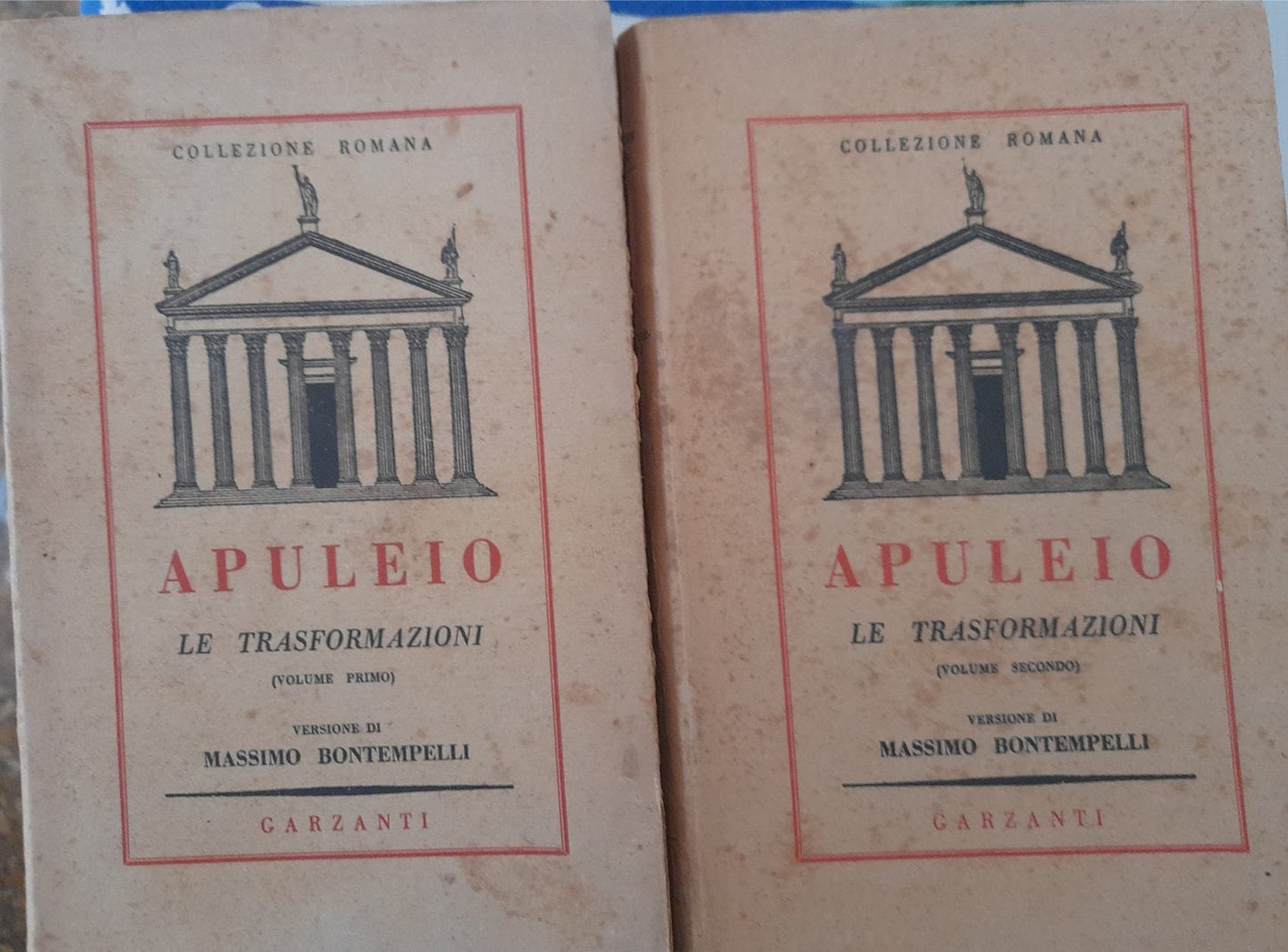 Le trasformazioni (I e II volume) versione di Massimo Bontempelli - copertina