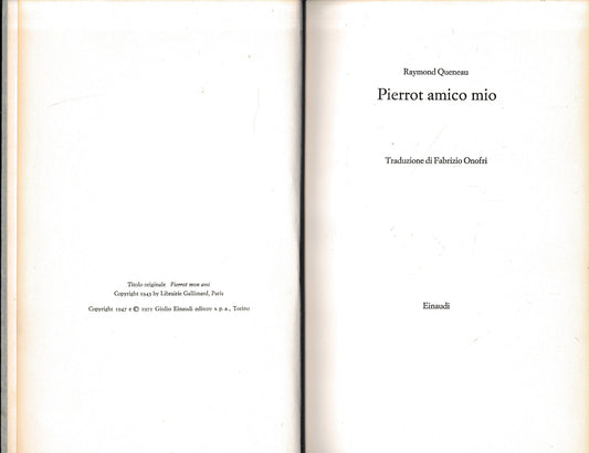 Pierrot amico mio - copertina