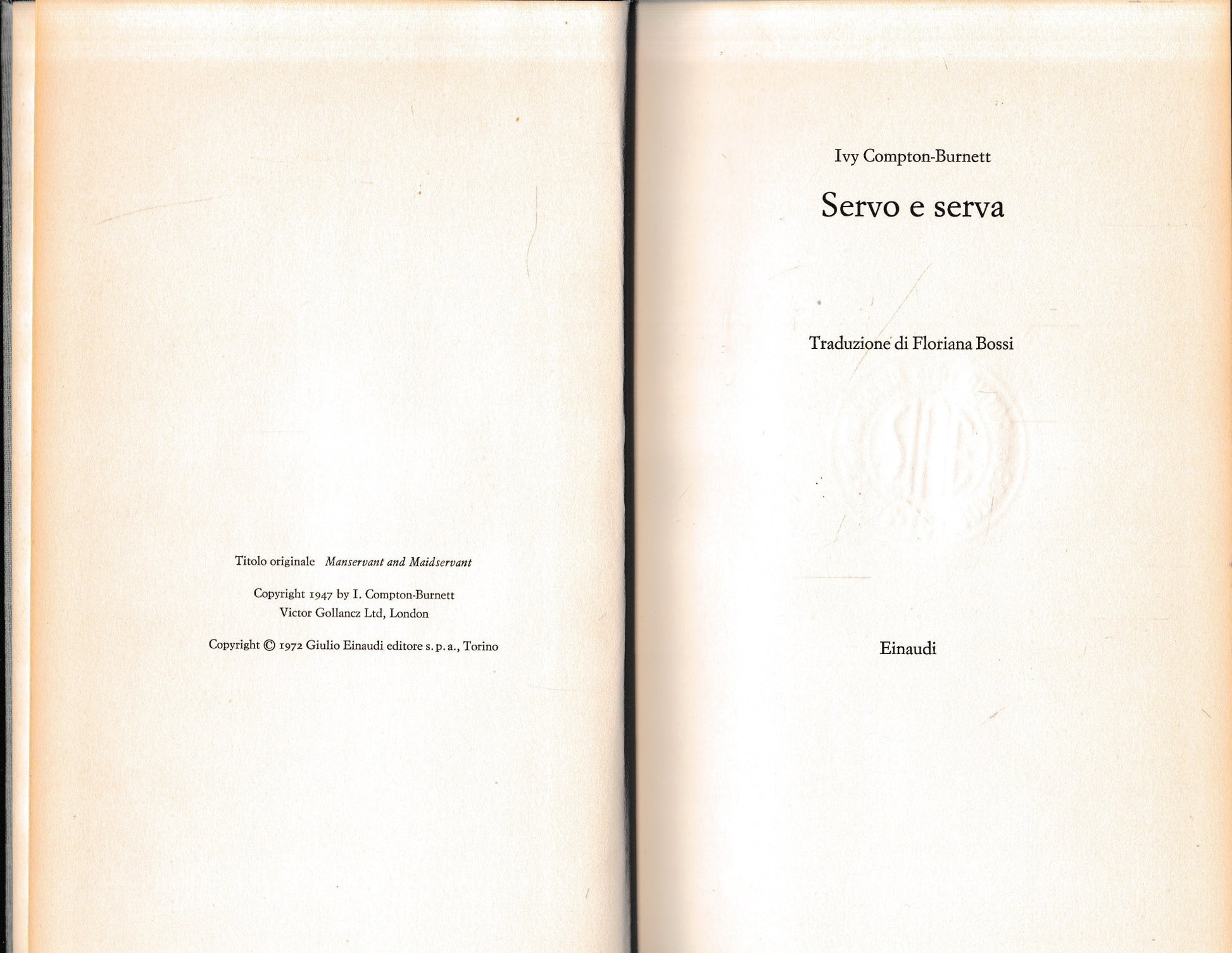 Servo e serva - copertina