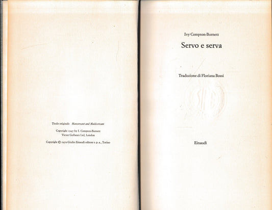 Servo e serva - copertina