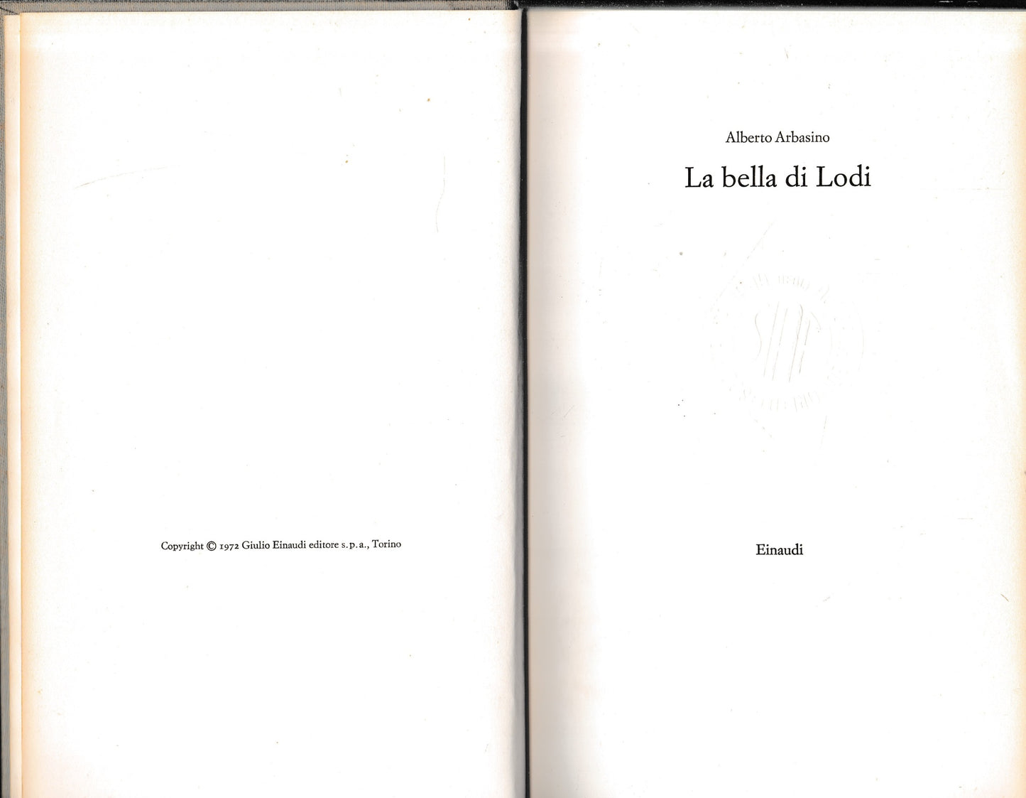 La bella di Lodi. - copertina