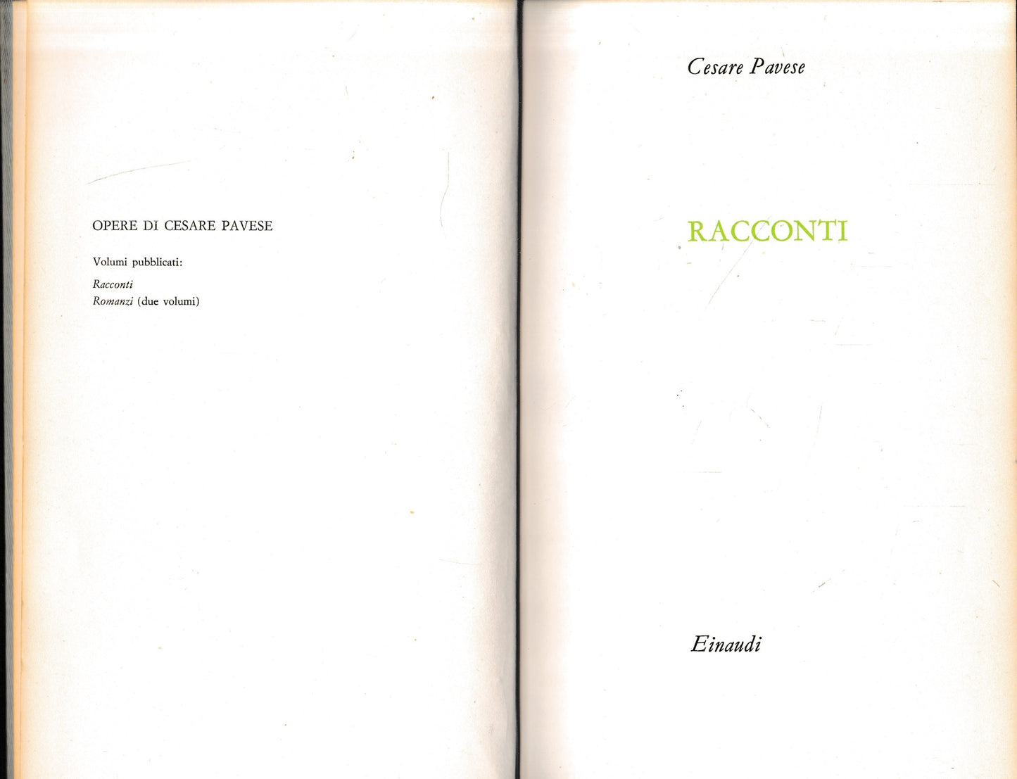 Racconti - copertina
