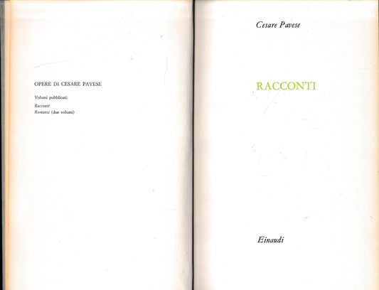 Racconti - copertina