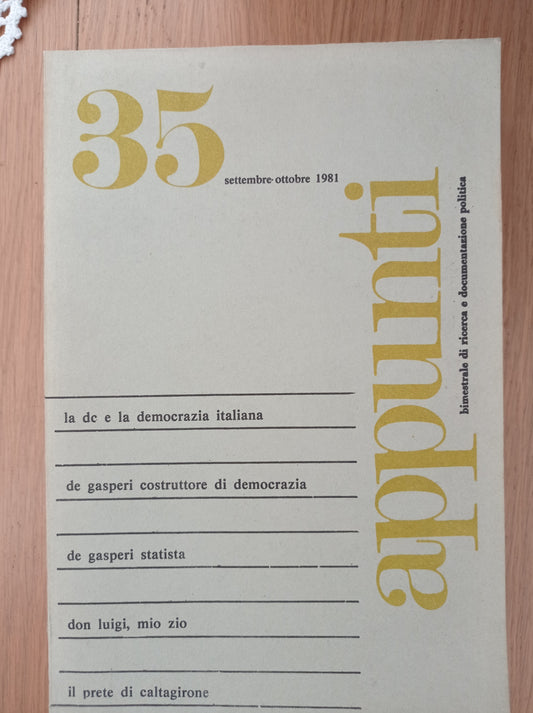 Appunti 35 - copertina