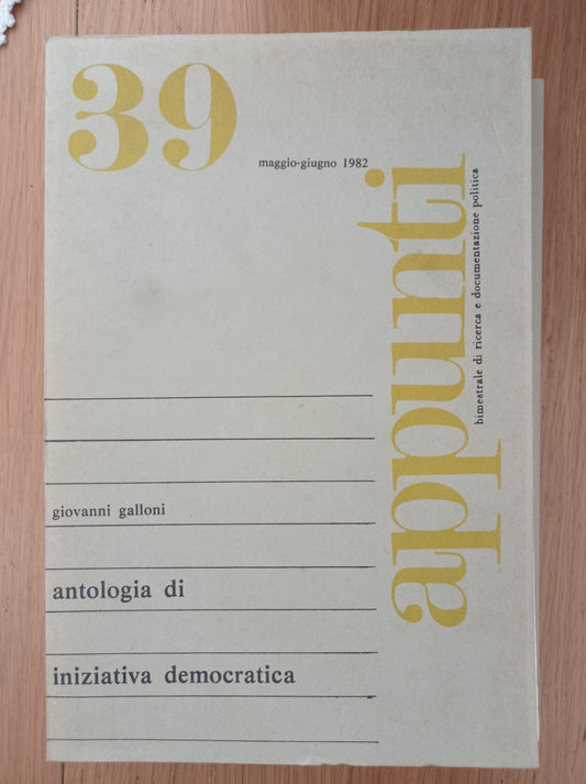 appunti 39 - copertina