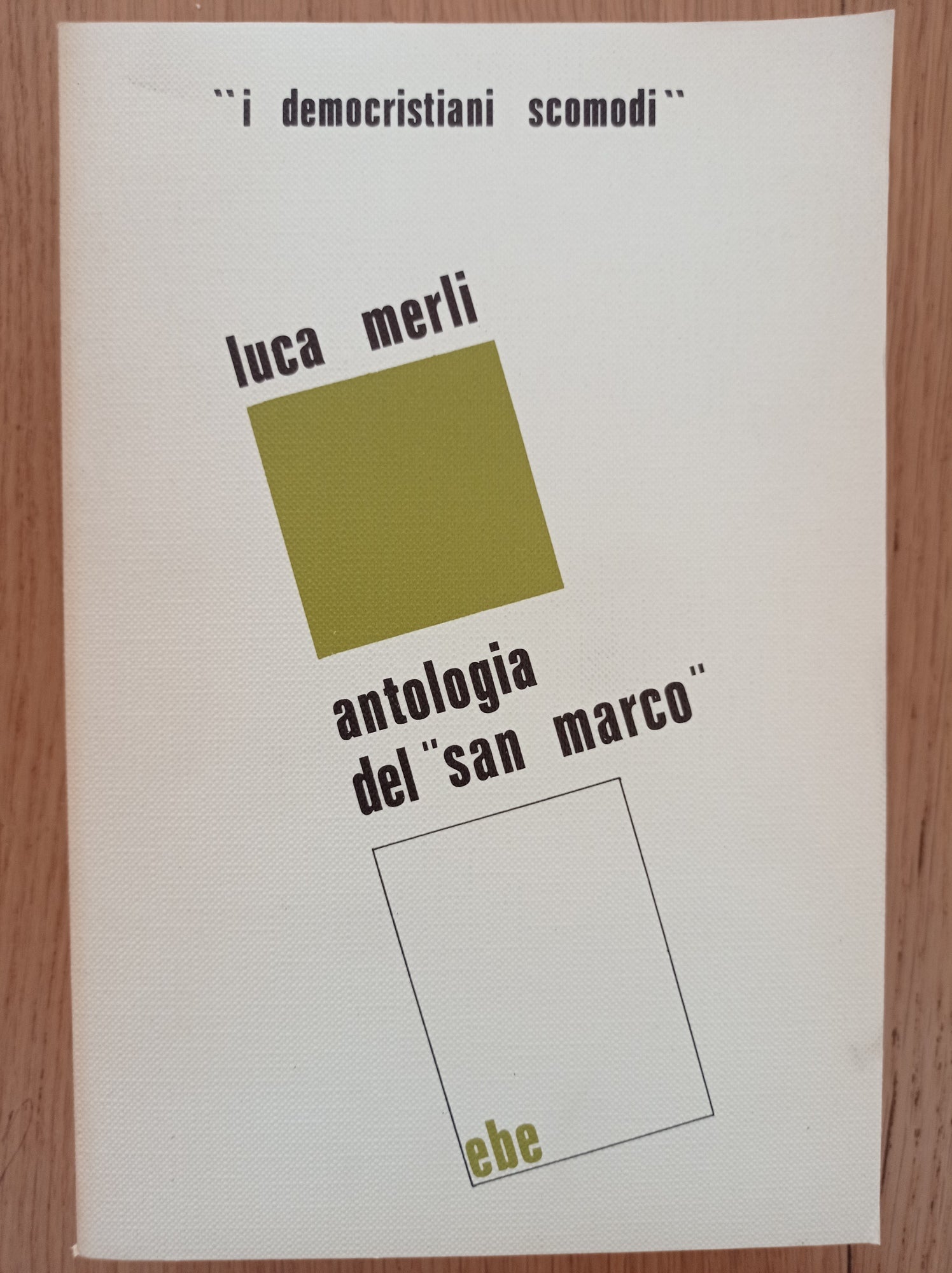Antologia del "San Marco" - copertina