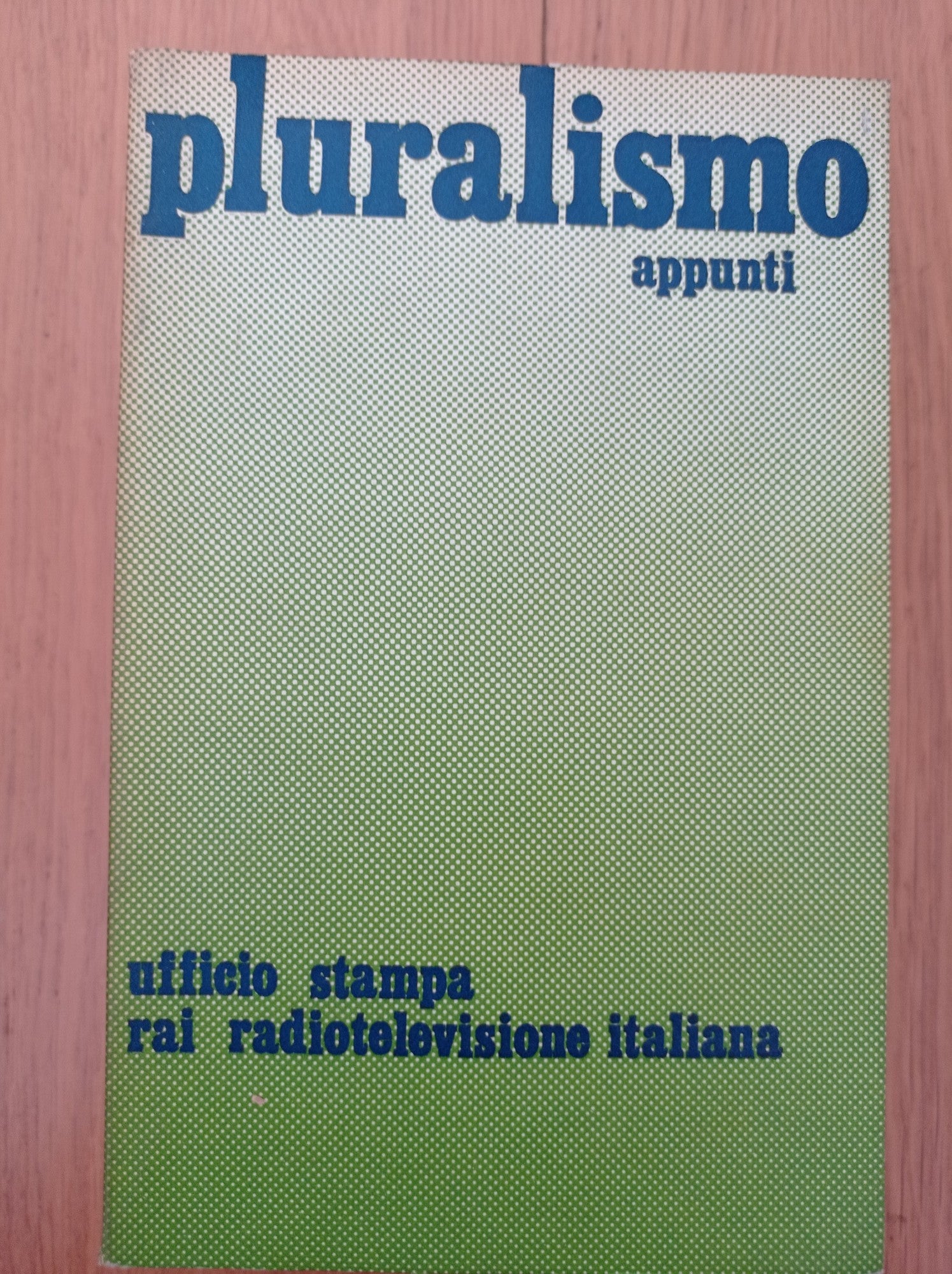 Pluralismo appunti - copertina