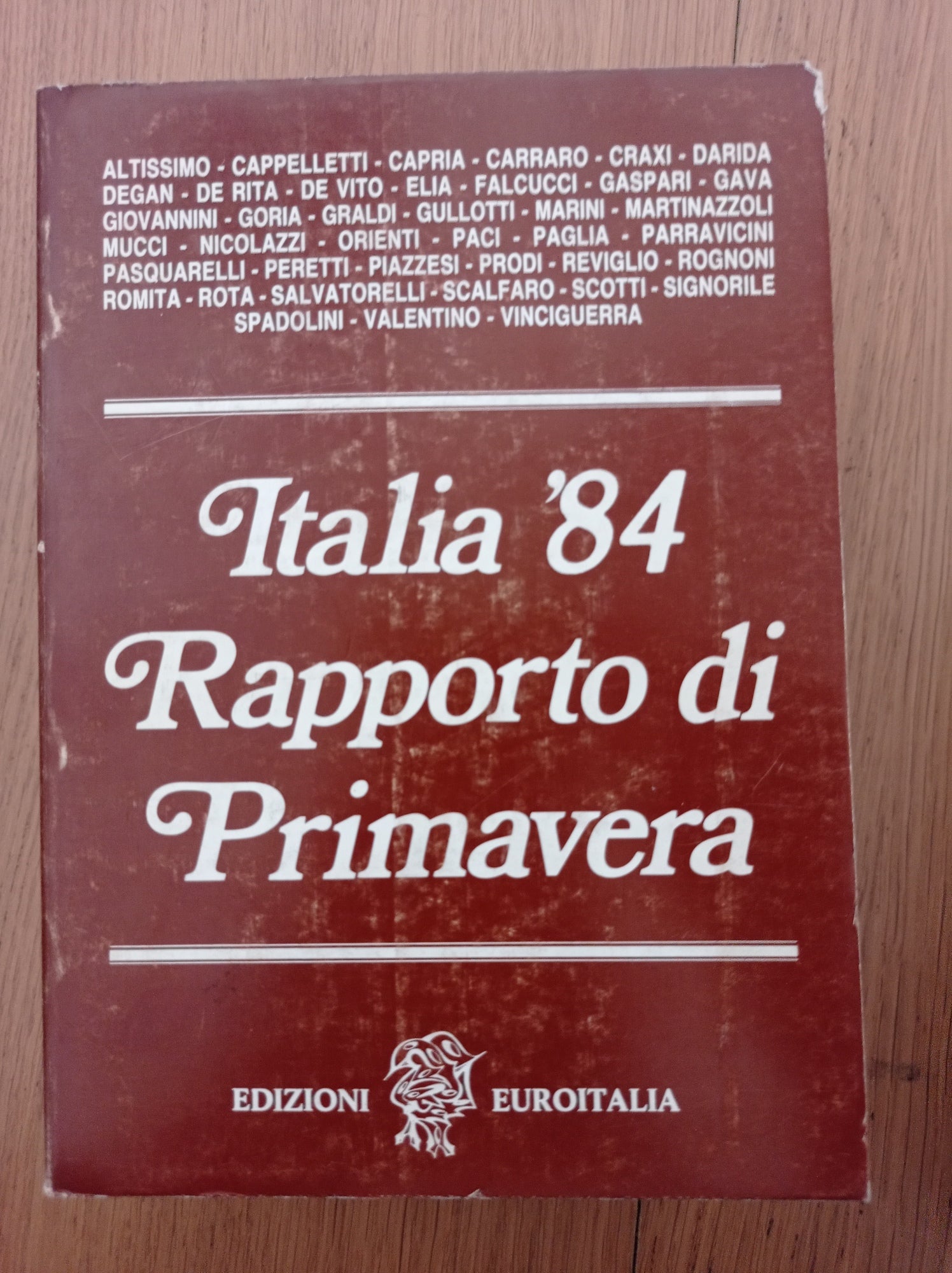 Italia '84 Rapporto di Primavera - copertina