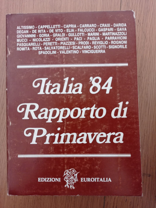 Italia '84 Rapporto di Primavera - copertina