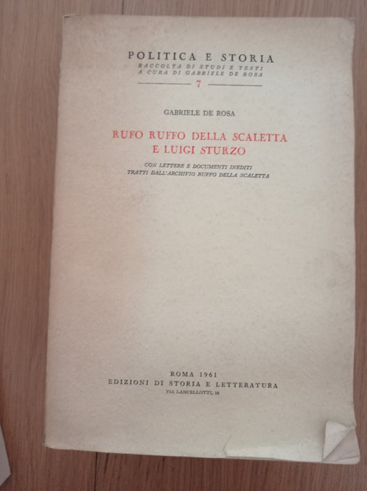 Rufo Ruffo della scaletta e Luigi Sturzo - copertina