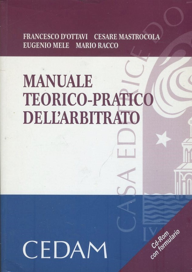 Manuale teorico partico dell'arbitrato - copertina
