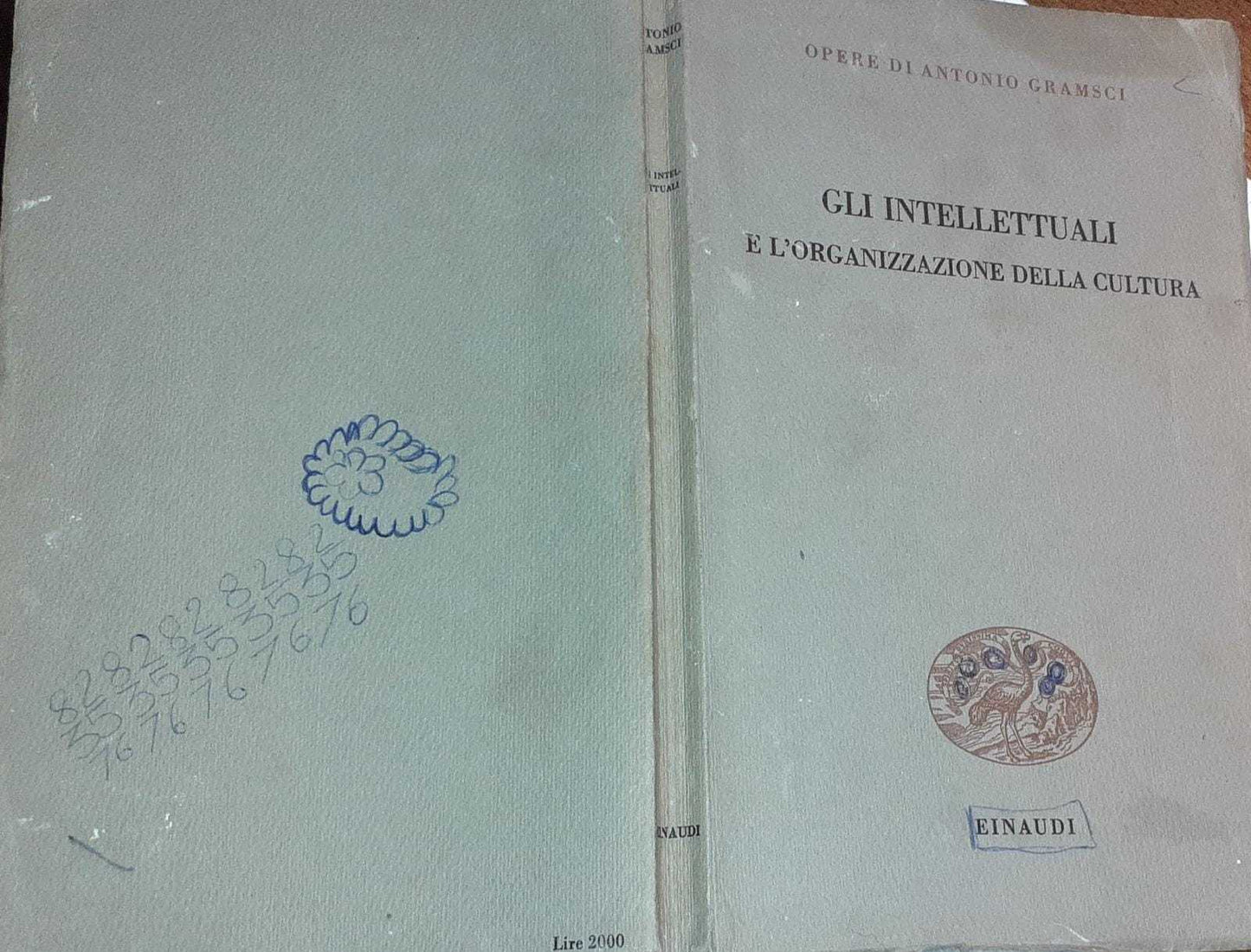 Gli intellettuali e l'organizzazione della cultura - copertina