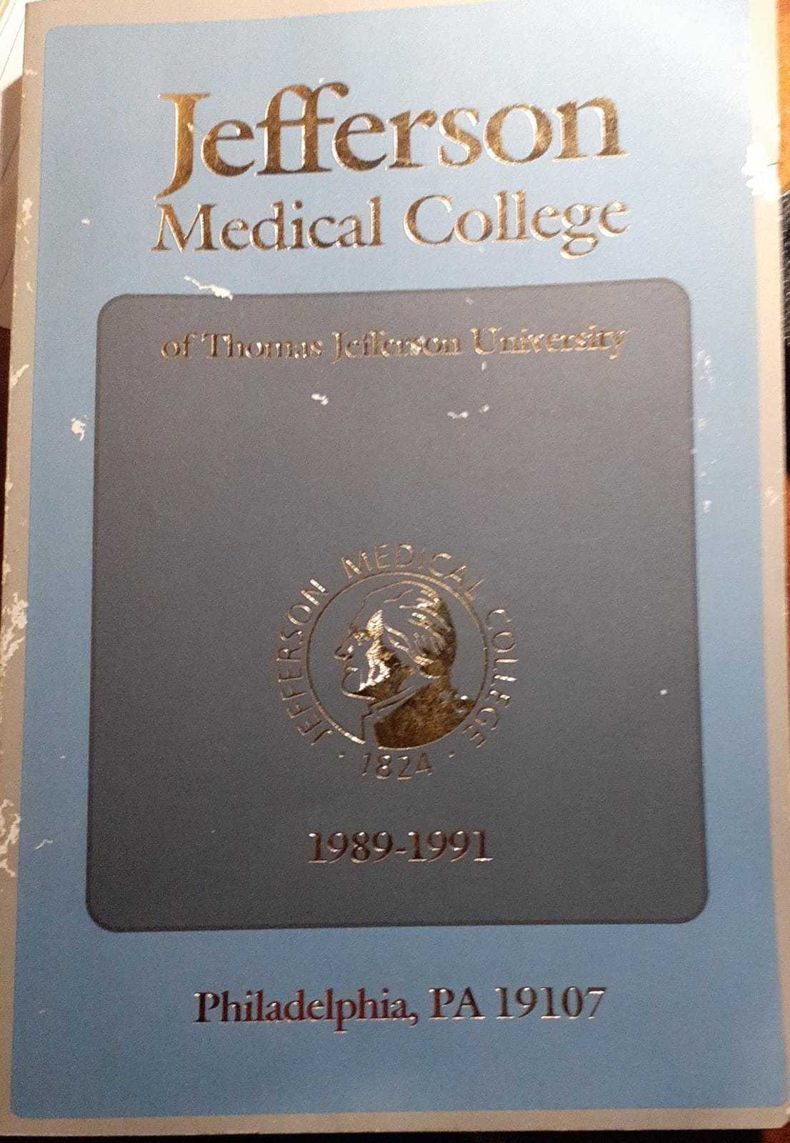 Jefferson medical college 1989-1991 - copertina