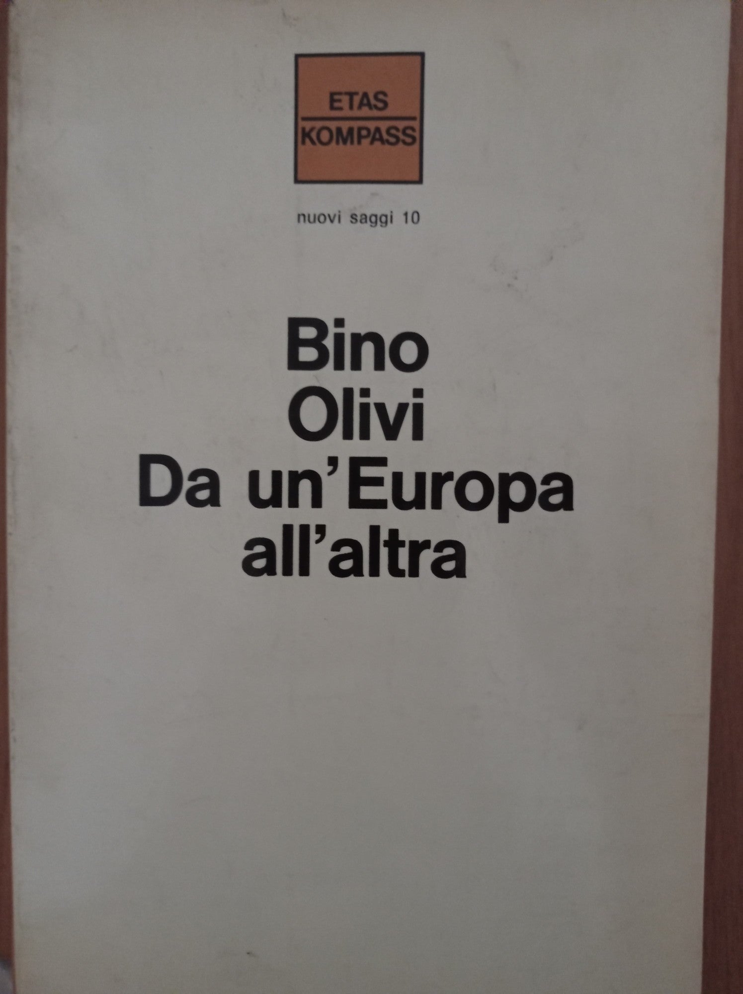 Da un'Europa all'altra - copertina