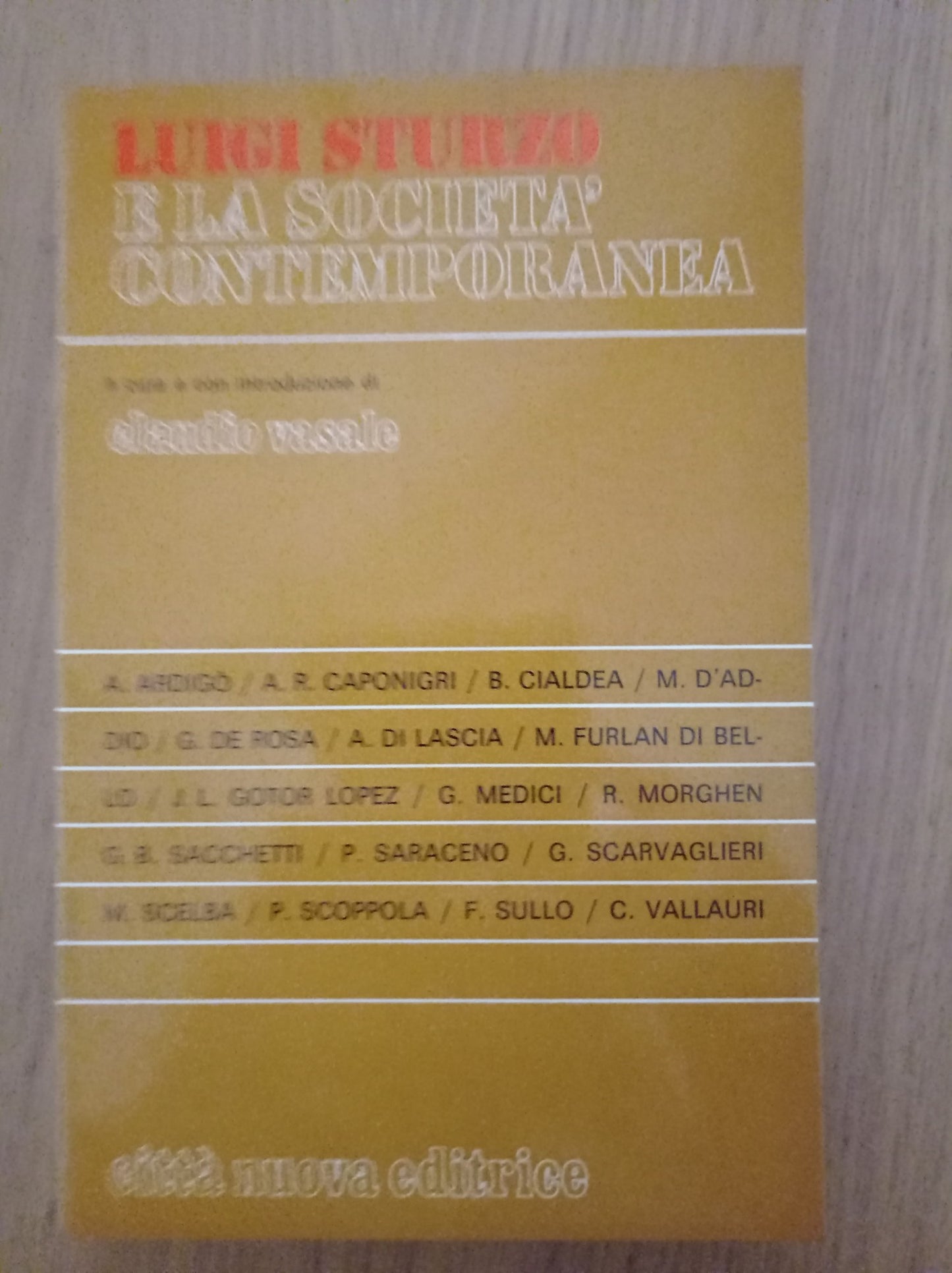 Luigi Sturzo e la società contemporanea - copertina