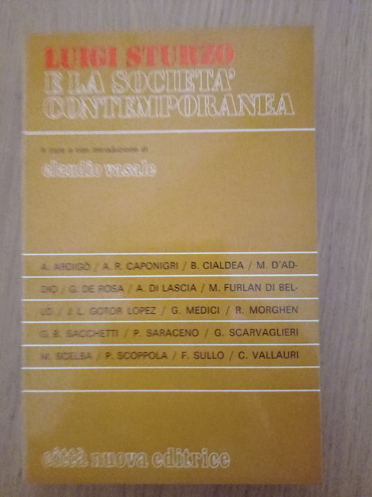 Luigi Sturzo e la società contemporanea - copertina