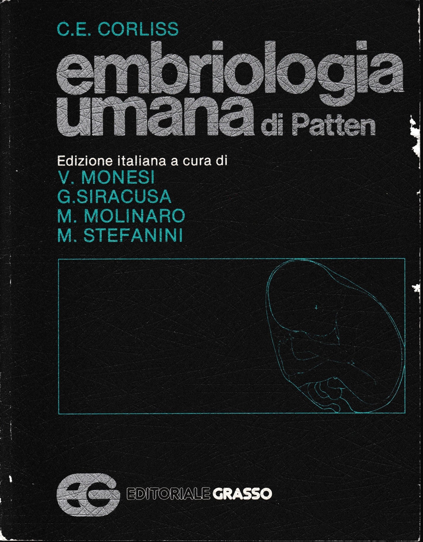 Embriologia umana di Patten - copertina