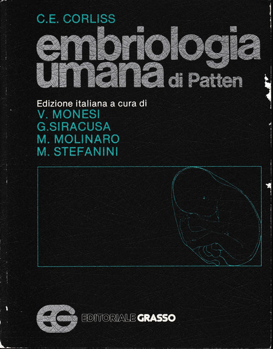 Embriologia umana di Patten - copertina