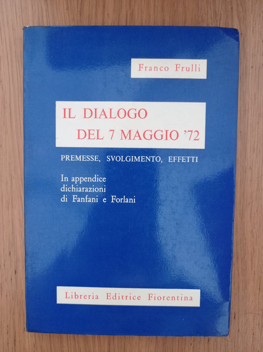 Il dialogo del 7 maggio '72 - copertina