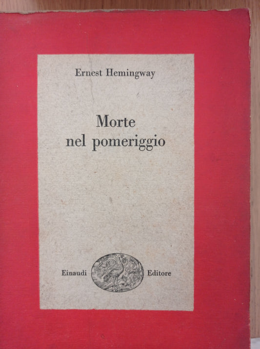 Morte nel pomeriggio - copertina