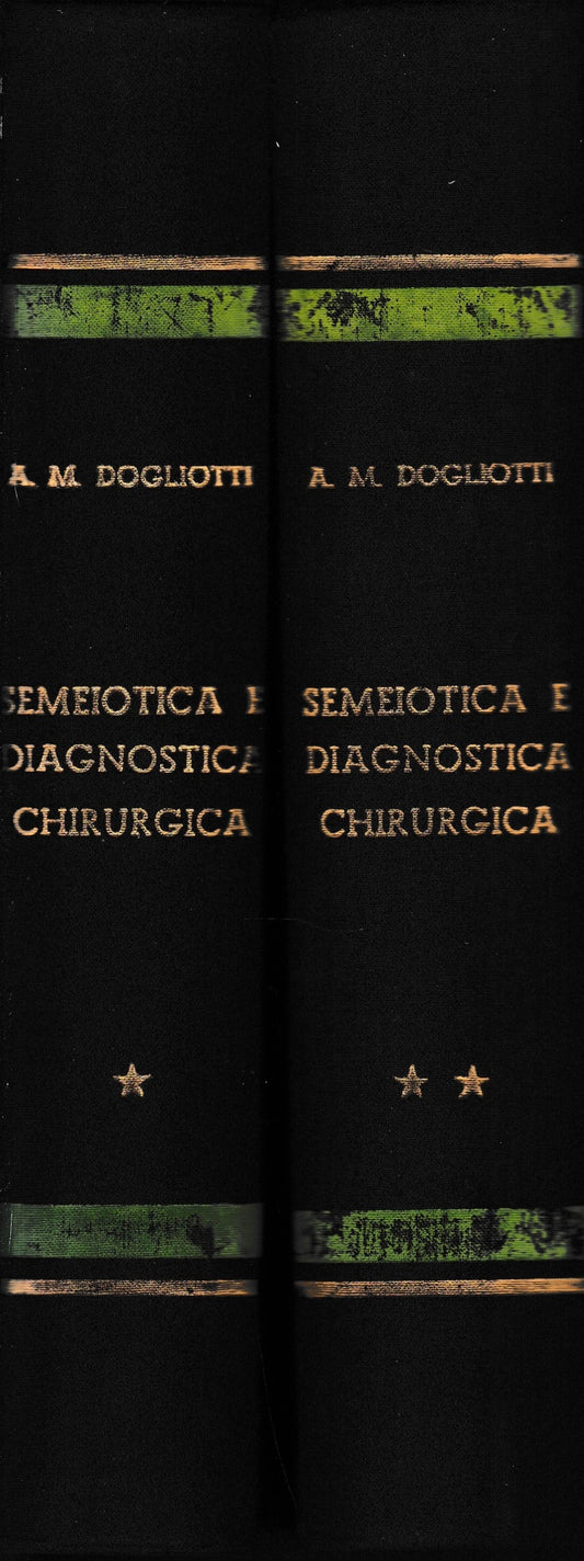 Semeiotica e diagnostica chirurgica, due volumi. - copertina