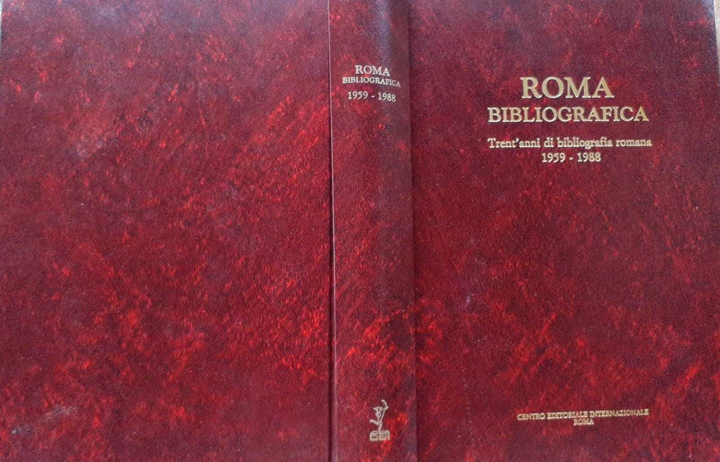 Roma bibliografica. Trent'anni di bibliografia romana (1959-1988) - copertina