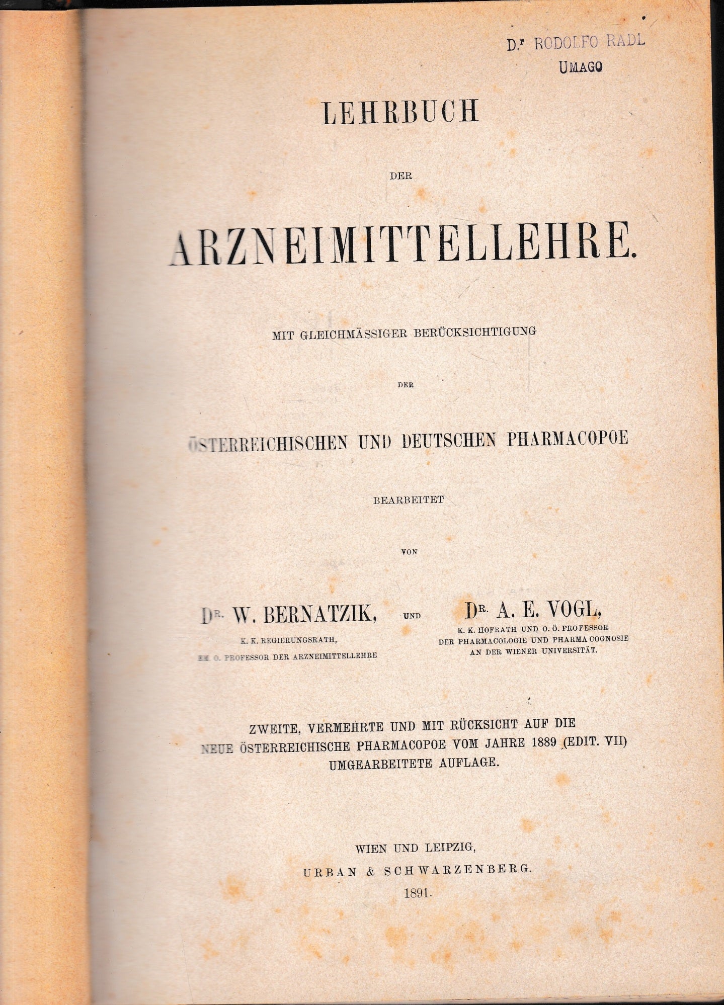 Lehrbuch der Arzneimittellehre - copertina