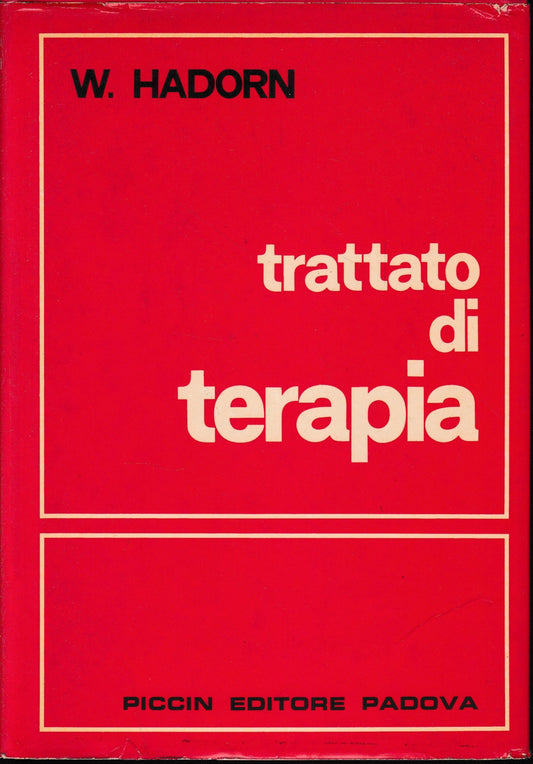 Trattato di terapia - copertina
