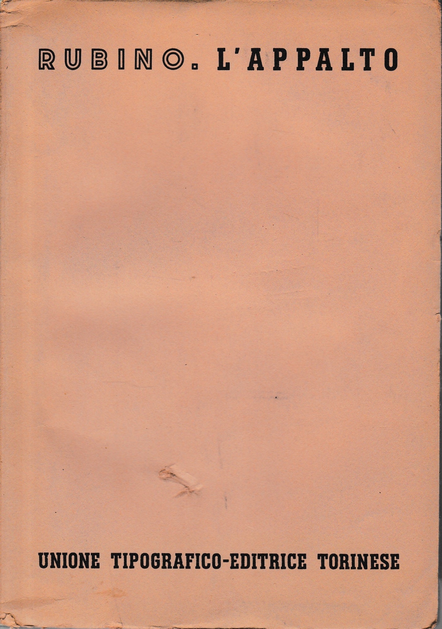 L'appalto - copertina