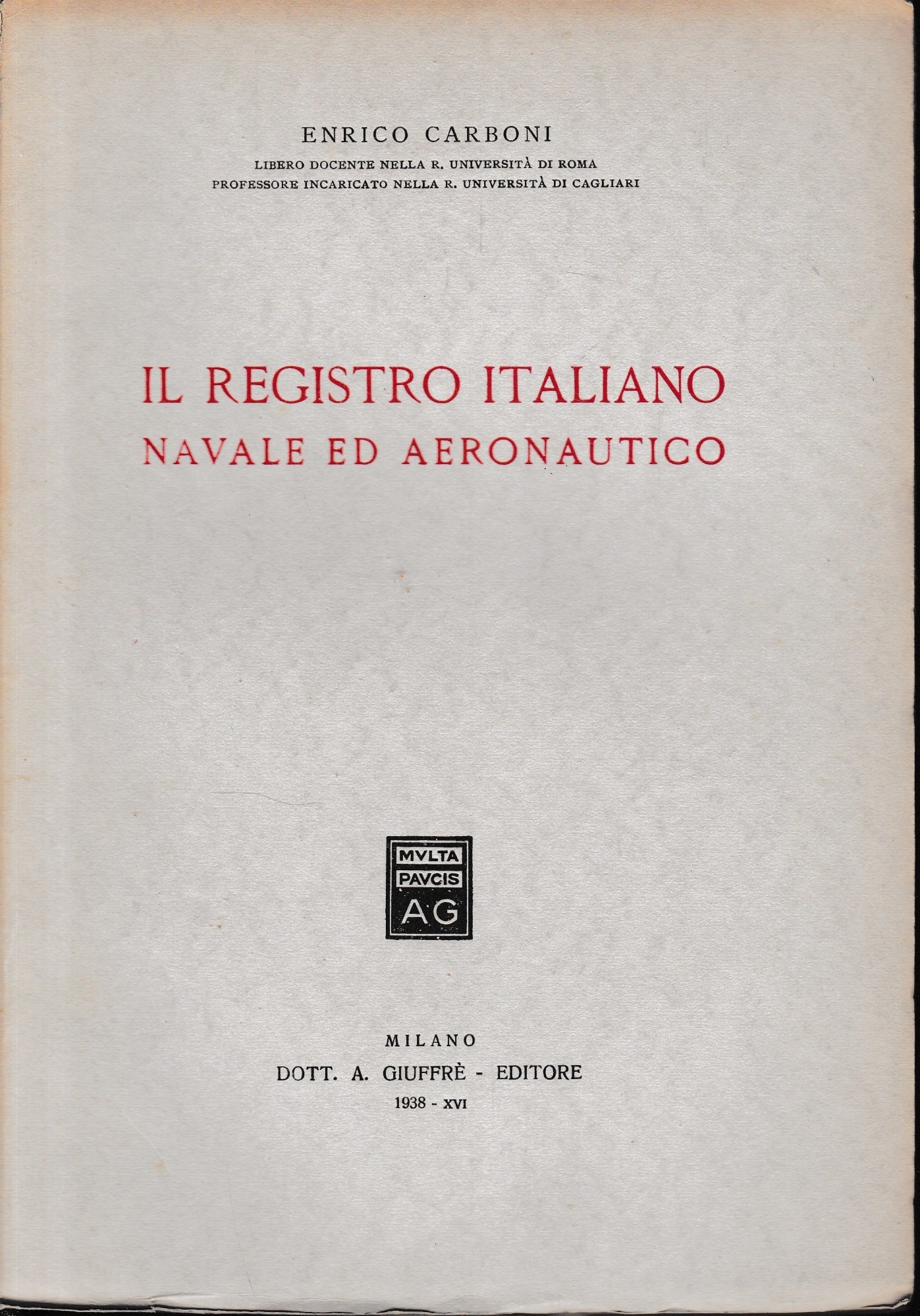Il Registro Italiano Navale e Aeronautico - copertina