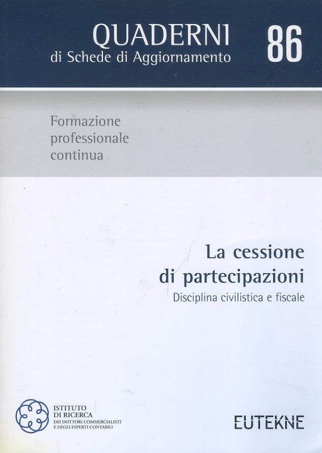 La cessione di partecipazioni - copertina