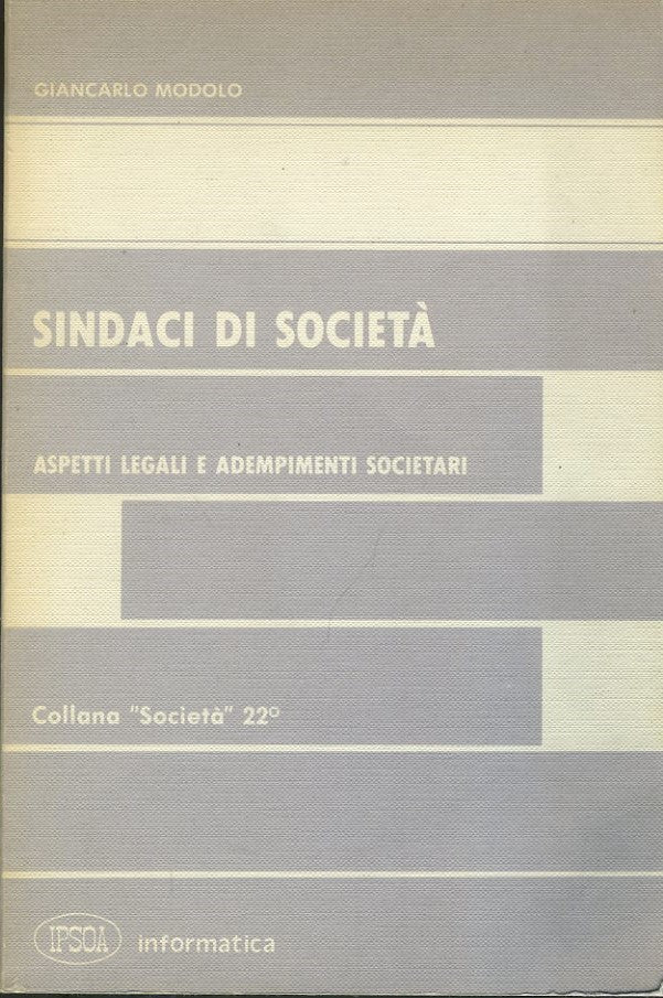 Sindaci di società - copertina