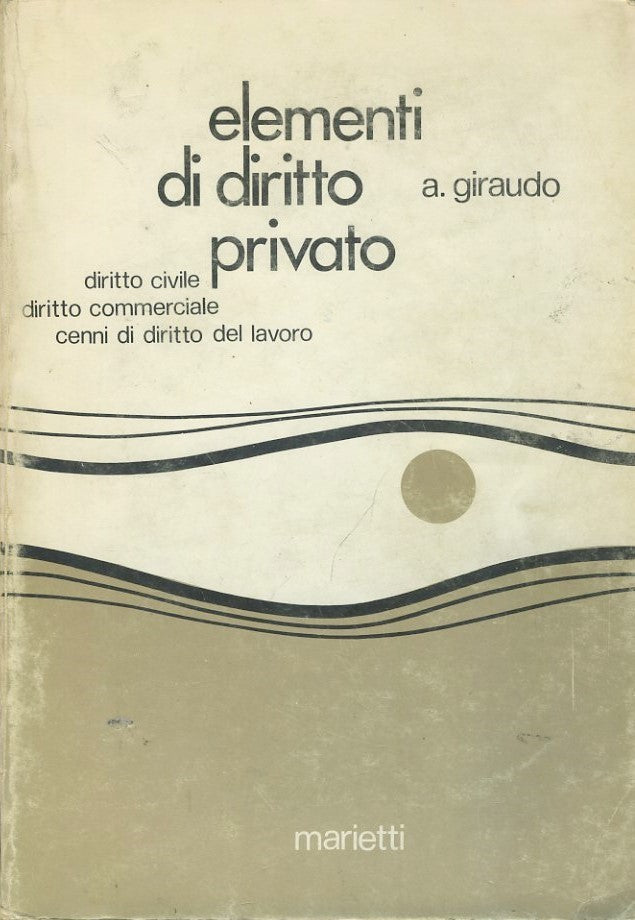 Elementi di diritto privato - copertina