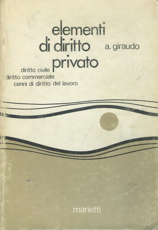 Elementi di diritto privato - copertina