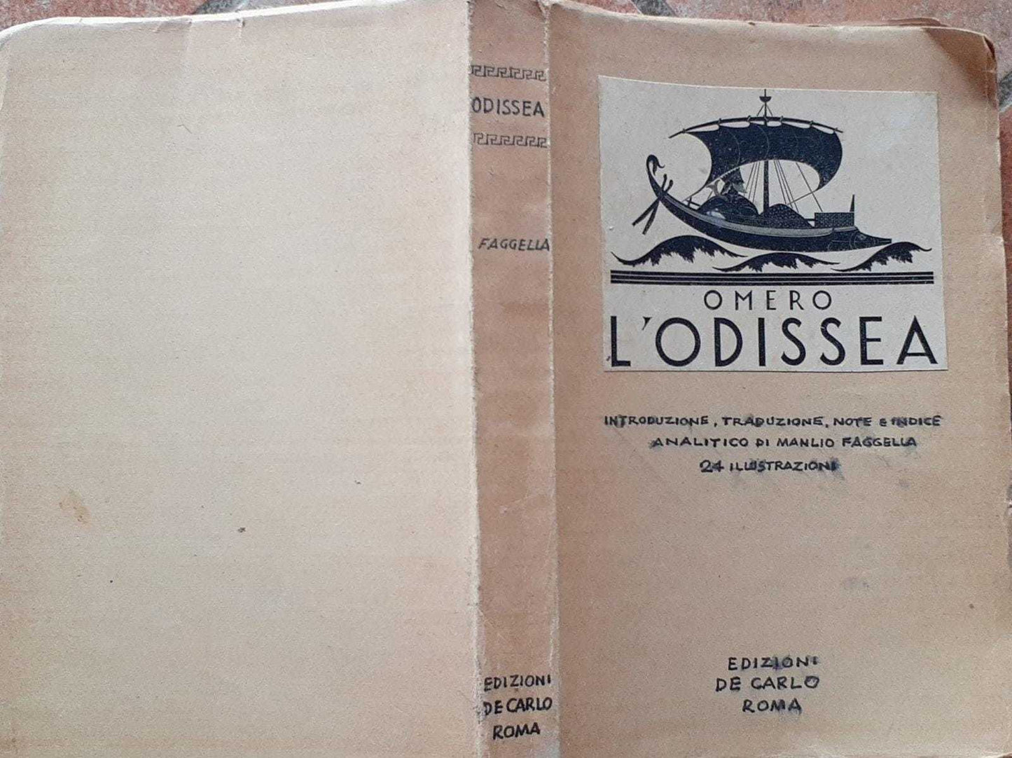 L'Odissea. Introduzione, traduzione e note di Manlio Faggella - copertina