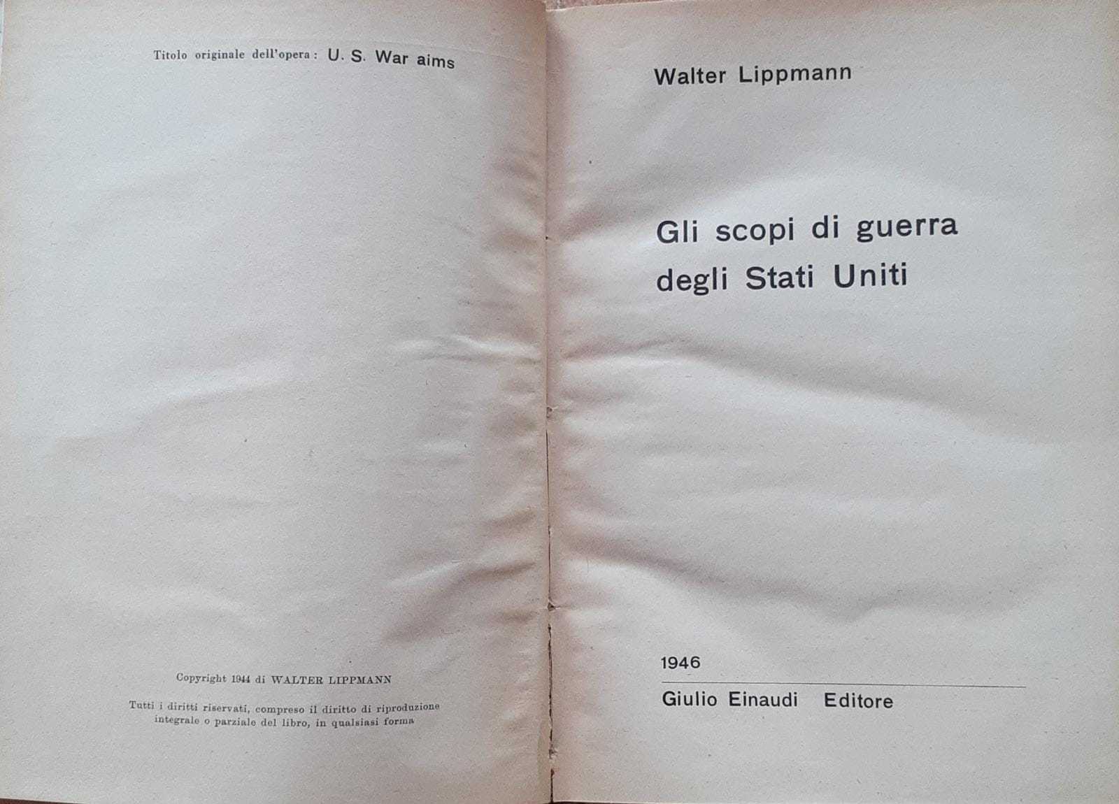 Gli scopi di guerra degli Stati Uniti - copertina