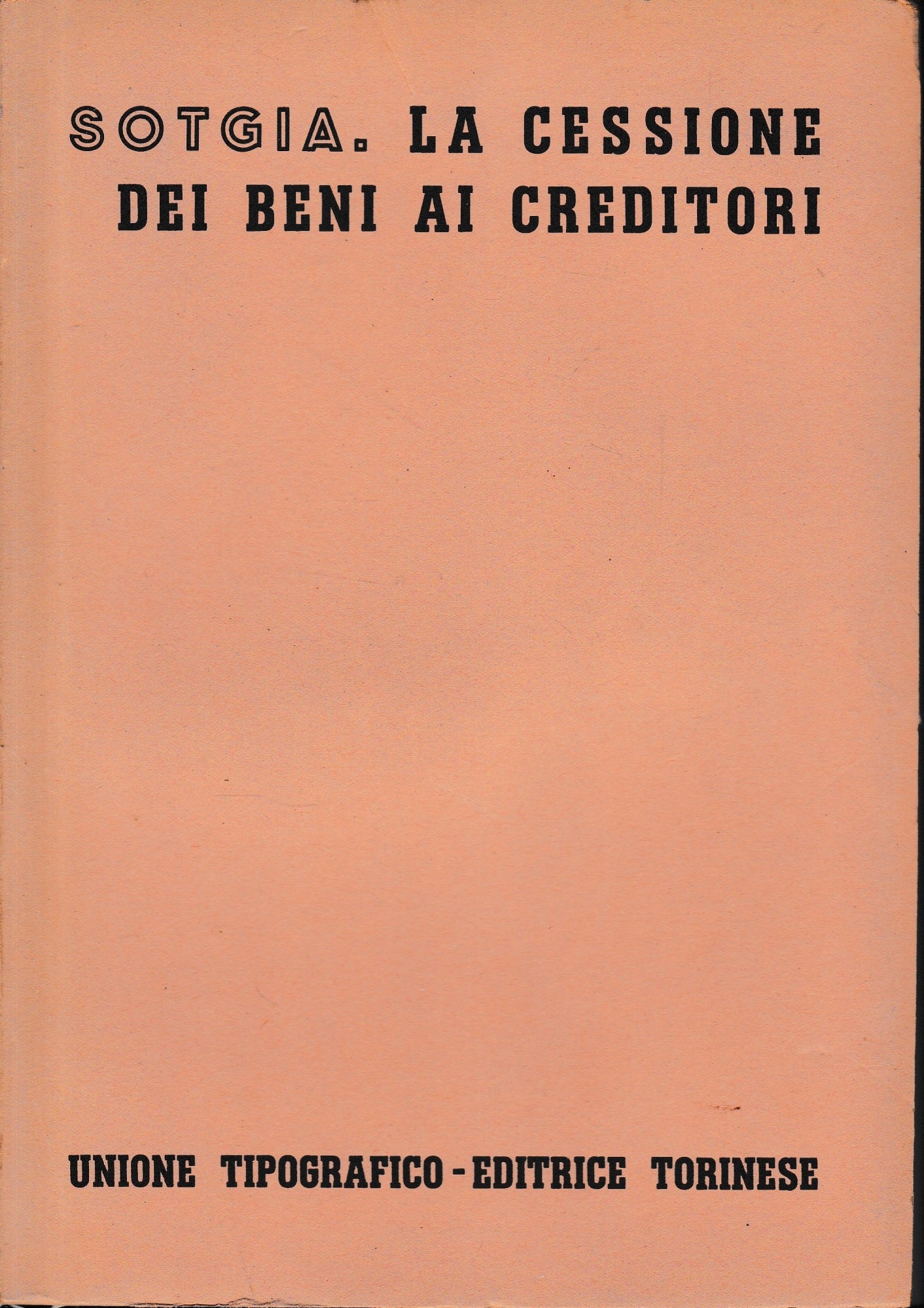 La cessione dei beni ai creditori - copertina