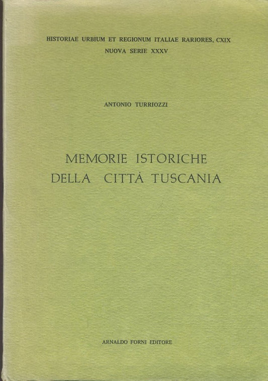 Memorie istoriche della città Tuscania - copertina
