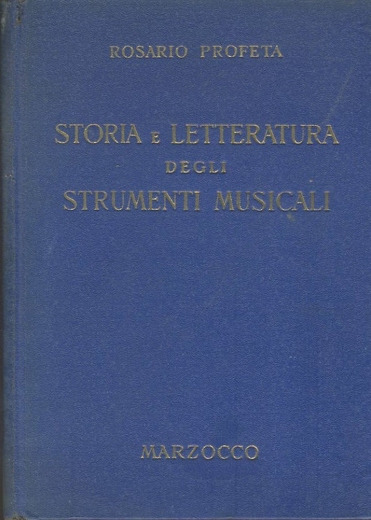 Storia della letteratura degli strumenti musicali - copertina