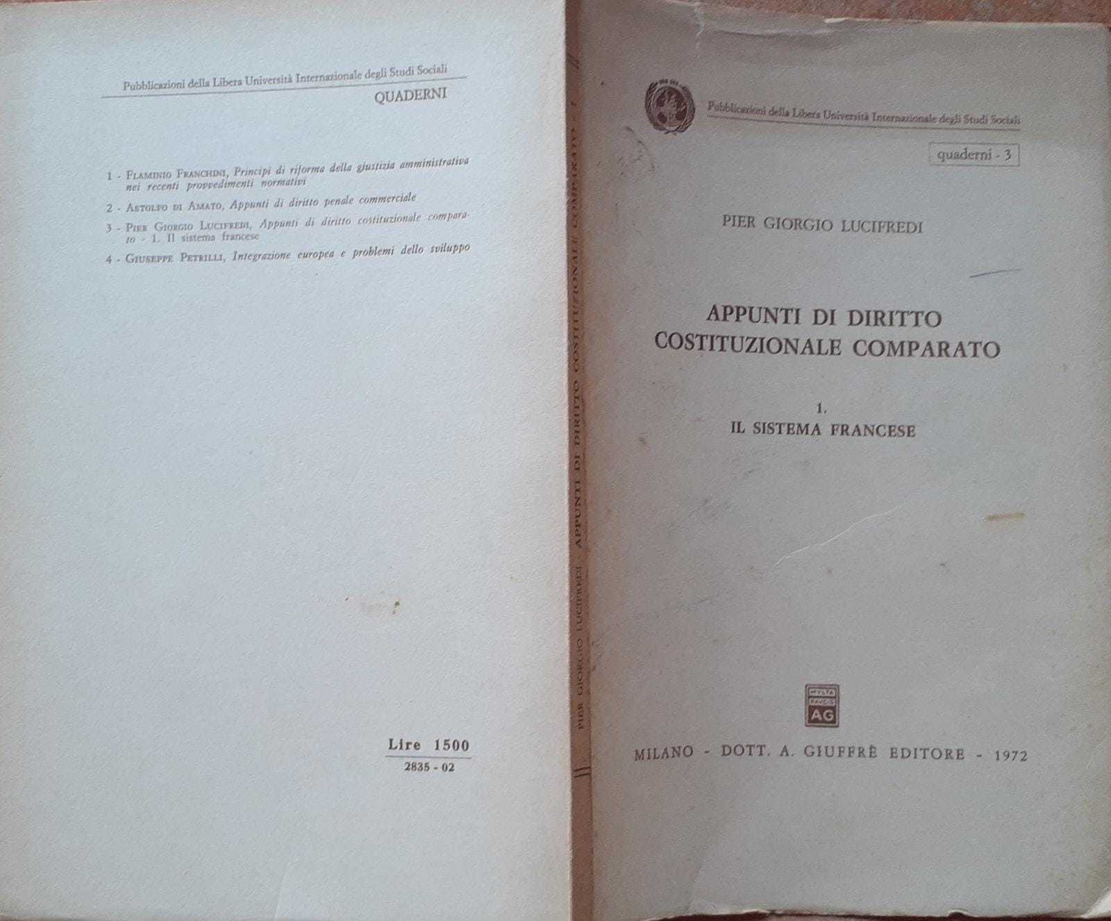 Appunti di diritto costituzionale comparato. 4-Il sistema tedesco (La Repubblica federale) - copertina
