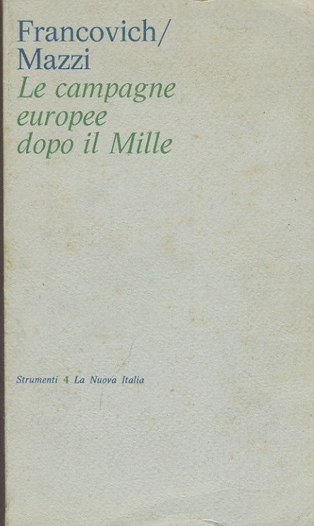 Le campagne dopo l'anno mille - copertina